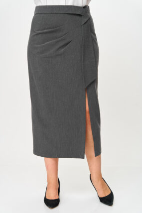 юбка макси с разрезом женская, юбка длинная офисная, юбка с разрезом спереди стиль, юбка макси элегантная